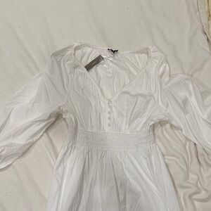 J. Crew Ivory Blouse with Button Detail